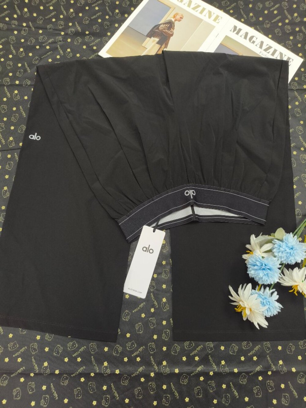Alo Yoga Black Wide-Leg Pants Regular Length (S/M/L Size)⭐ Bestselling Pants🔥 - Picture 2 of 7
